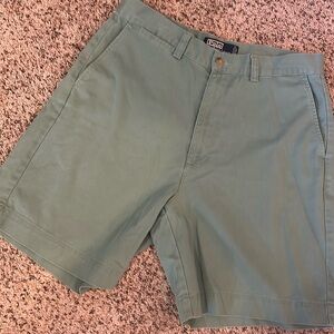 POLO by Ralph Lauren size 33. 7 1/2” inseam. 100% cotton. Deep sage green.
